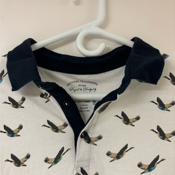 Denim & Flower Canadian Goose polo shirt size large - Picture 4 of 5